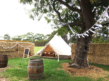 Teepee Dreams glamping and camping, for weddings in the Great Southern Weddings, Albany, Denmark, Mt.Barker, Western Australia.